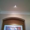 Custom ventian plaster in niche and custom multi proflle crown molding