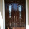 Stained mahogany door restoration